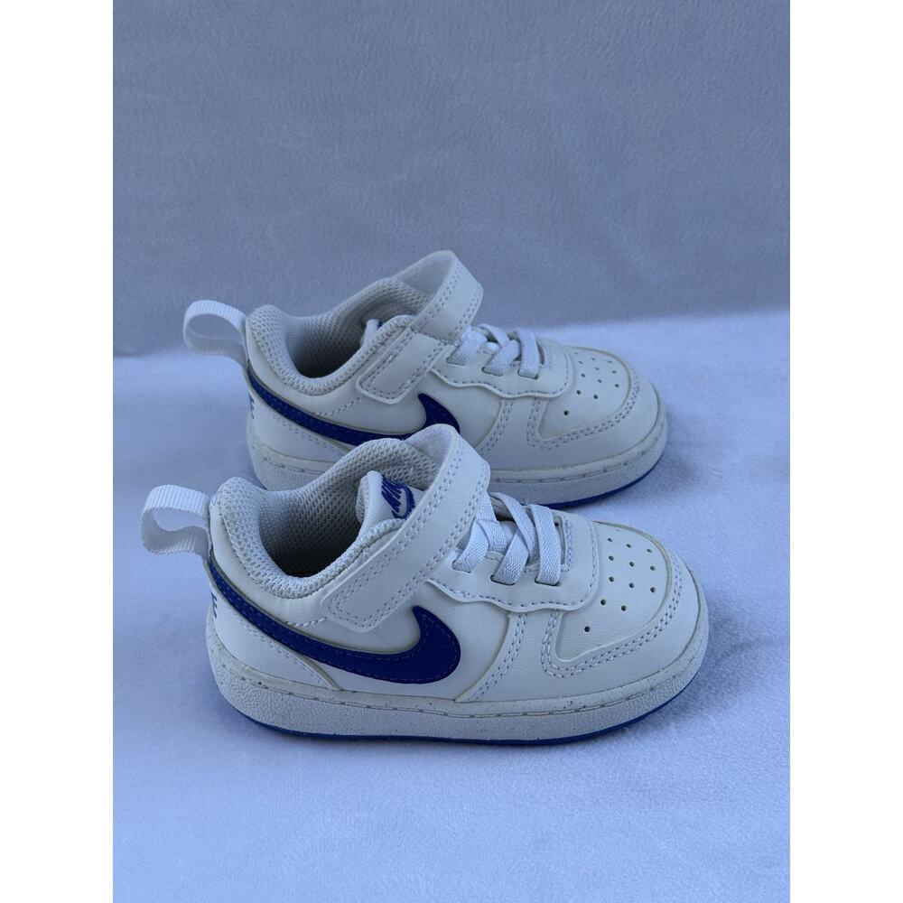 NIKE Toddler COURT LEGACY (TDV) White Game Light Blue DA5382 101 Size 5C